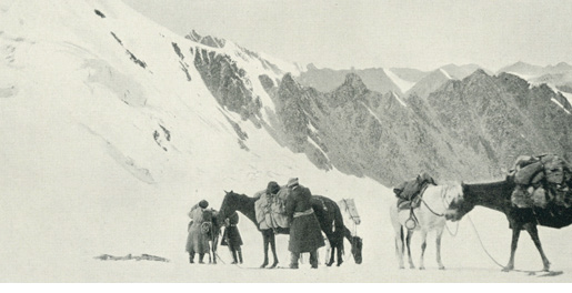 Crossing A High Pass In the Thian Shans
